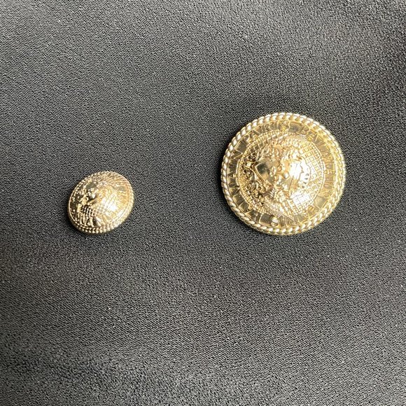 NWT Balmain Short High Waisted Buttoned Wrap Skirt - Picture 7 of 16